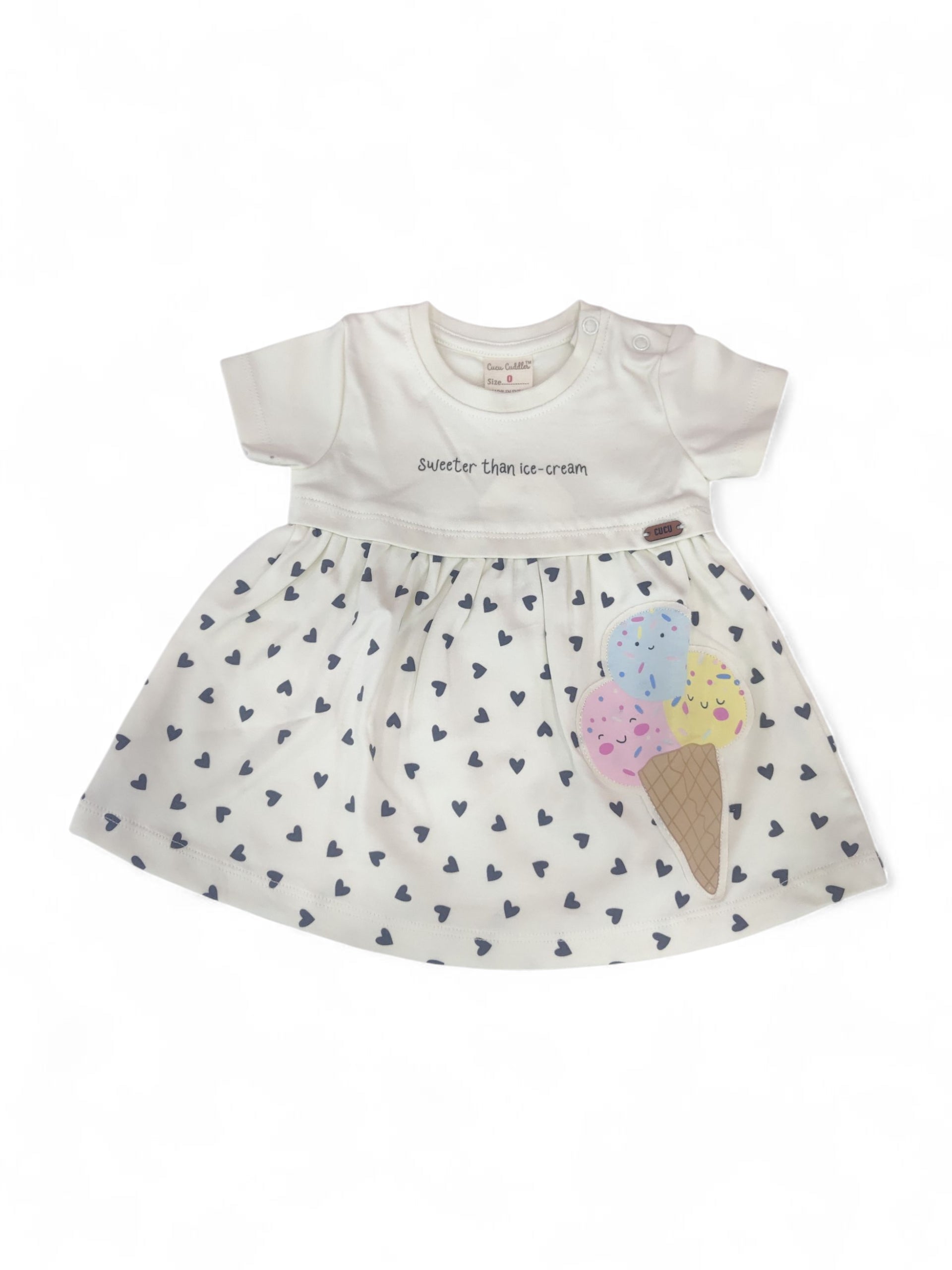 CBR Z 3022A NB GIRLS S/L FROCK CBR Z 3022A NB GIRLS S/L FROCK